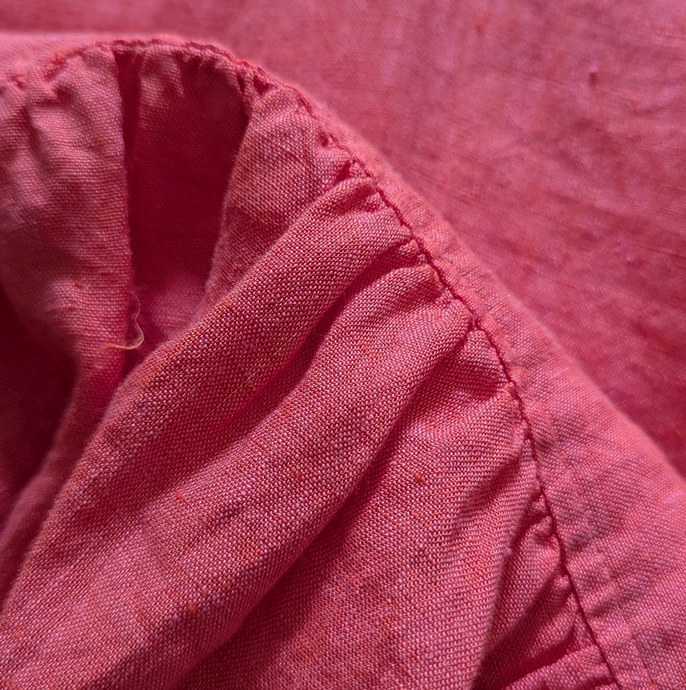Finley Hattie‎ Linen Dress in Washed Coral Laidback Style | Coastal Boho | Sz S - Picture 7 of 8